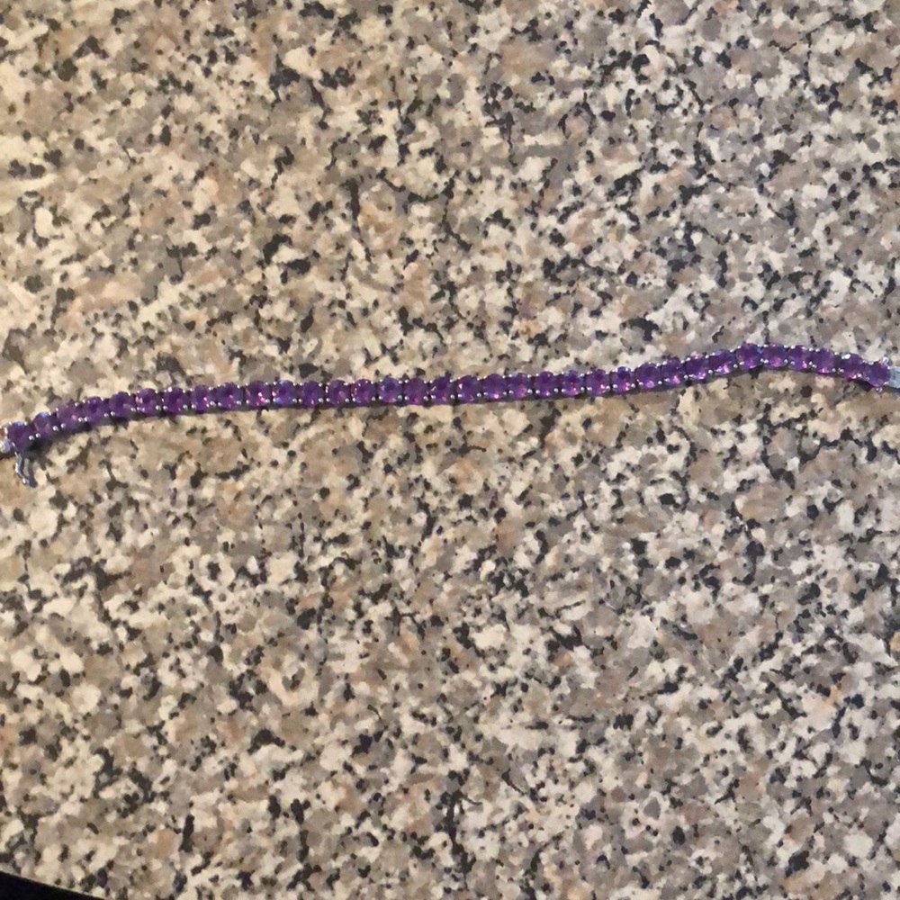 Amethyst bracelet.